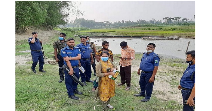 শিবগঞ্জে অবৈধভাবে বালু উত্তোলনের দায়ে ১ জনকে ৭দিনের জেল