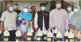 শাজাহানপুরে কমিউনিটি ক্লিনিকে অক্সিজেন সিলিন্ডার বিতরণ শাজাহানপুরে কমিউনিটি ক্লিনিকে অক্সিজেন সিলিন্ডার বিতরণ
