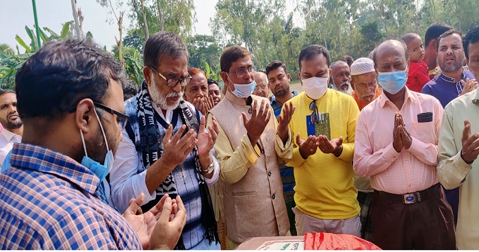 আদমদীঘির রামপুরা সরঃ প্রাঃ বিদ্যালয় ৪তলা ভবনের ভিত্তিস্থাপন