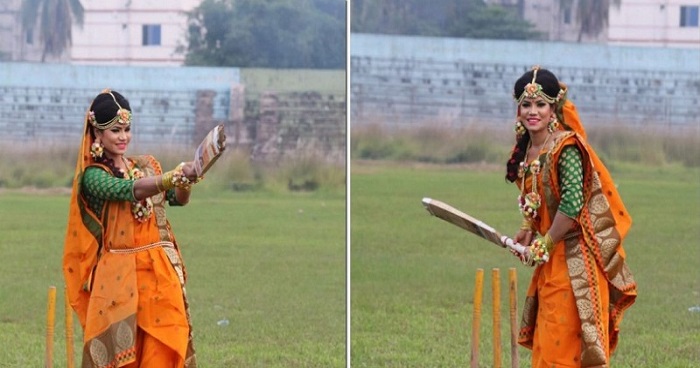 গায়ে হলুদের সাজে ব্যাটিংয়ে সানজিদা! নেট দুনিয়ায় ভাইরাল গায়ে হলুদের সাজে ব্যাটিংয়ে সানজিদা! নেট দুনিয়ায় ভাইরাল