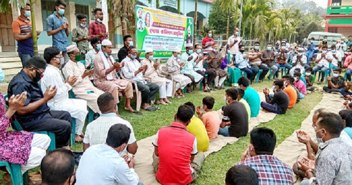 ধুনটে জেলা আ’লীগ সভাপতির রোগমুক্তি কামনায় মিলাদ মাহফিল