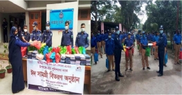 কাহালু থানা পুলিশের পক্ষ থেকে চৌকিদারদের ঈদ সামগ্রী প্রদান কাহালু থানা পুলিশের পক্ষ থেকে চৌকিদারদের ঈদ সামগ্রী প্রদান