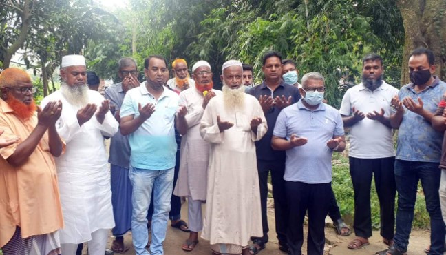 বগুড়া শহরের গোদারপাড়ায় রাস্তার উন্নয়ন কাজের উদ্বোধন