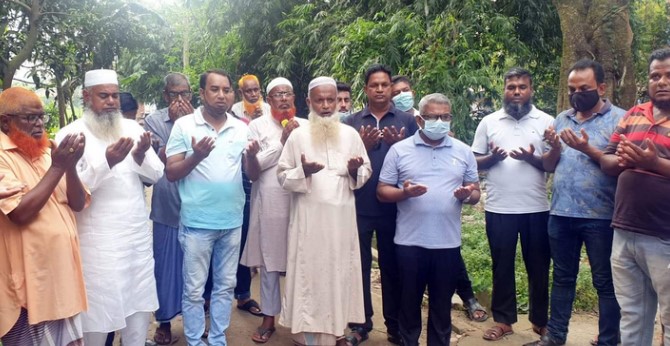 বগুড়া শহরের গোদারপাড়ায় রাস্তার উন্নয়ন কাজের উদ্বোধন