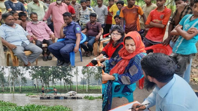 বগুড়ার সোনাতলায় তিনটি ড্রেজার মেশিন নিলামে বিক্রি