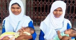 সারিয়াকান্দিতে সন্তানসহ এসে এসএসসি পরীক্ষা দিলেন যমজ দুইবোন সারিয়াকান্দিতে সন্তানসহ এসে এসএসসি পরীক্ষা দিলেন যমজ দুইবোন