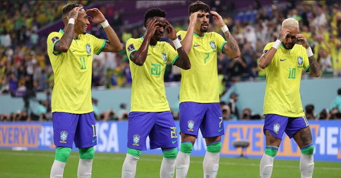 দক্ষিণ কোরিয়াকে হারিয়ে কোয়ার্টার ফাইনালে ব্রাজিল দক্ষিণ কোরিয়াকে হারিয়ে কোয়ার্টার ফাইনালে ব্রাজিল
