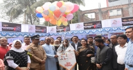 বগুড়ার সোনাতলায় অমর একুশে বইমেলা উদ্বোধনে এমপি সাহাদারা মান্নান