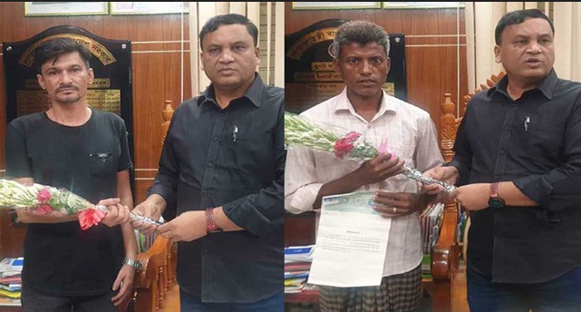 ওসির হাতে ফুল দিয়ে স্বাভাবিক জীবনে ফেরার অঙ্গিকার মাদক ব্যবসায়ীর ওসির হাতে ফুল দিয়ে স্বাভাবিক জীবনে ফেরার অঙ্গিকার মাদক ব্যবসায়ীর