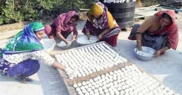 সারিয়াকান্দিতে কুমড়োবড়ি তৈরীতে ব্যস্ত নারী কারিগররা সারিয়াকান্দিতে কুমড়োবড়ি তৈরীতে ব্যস্ত নারী কারিগররা
