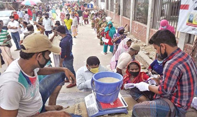 উপজেলা পর্যায়ে আজ থেকে ওএমএসে চাল আটা