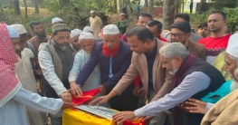 নন্দীগ্রামে কবরস্থানের প্রাচীর নির্মাণ কাজের উদ্বোধন
