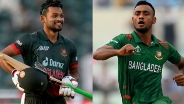 তেইশে বাংলাদেশের সেরা ব্যাটার শান্ত, বোলিংয়ে শরিফুল
