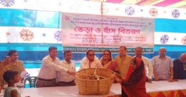 সারিয়াকান্দিতে ক্ষুদ্র নৃ-গোষ্ঠীদের মাঝে ভেড়া ও হাঁস বিতরণ