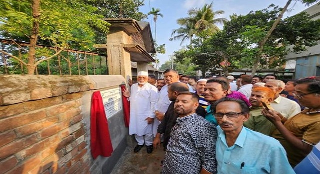 শেরপুরে মহাশ্মশান এর ভিত্তিপ্রস্তর স্থাপন করলেন হাবিবর এমপি