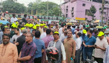 শেষ দিনেও বঙ্গবন্ধু অ্যাভিনিউয়ে নেতাকর্মীর ঢল