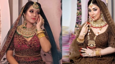একসঙ্গে বউ সাজলেন অপু-দীঘি
