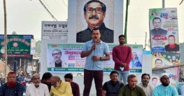 বগুড়ার নন্দীগ্রামে উন্নয়ন ও শান্তি সমাবেশ করেছে পৌর যুবলীগ