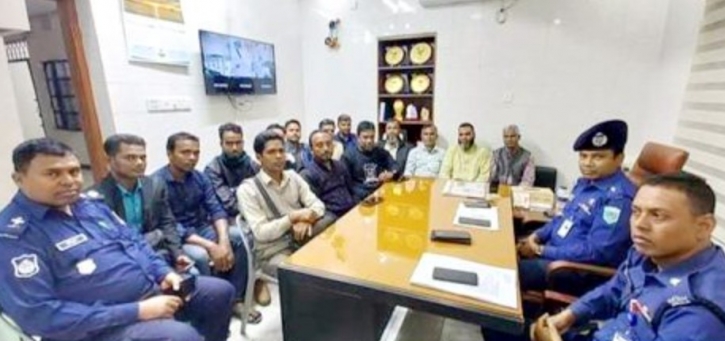 গাবতলীতে সাংবাদিকদের সঙ্গে নবাগত ওসির মতবিনিময়