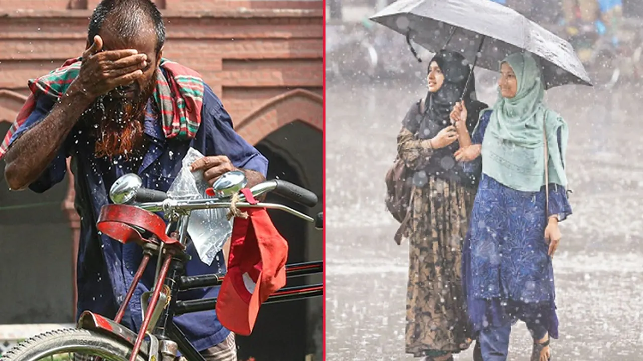 বজ্রবৃষ্টি ও গরম নিয়ে নতুন বার্তা আবহাওয়া অফিসের