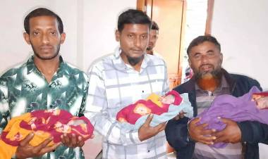 বগুড়ায় একসঙ্গে তিন সন্তান জন্ম দিলেন গৃহবধূ