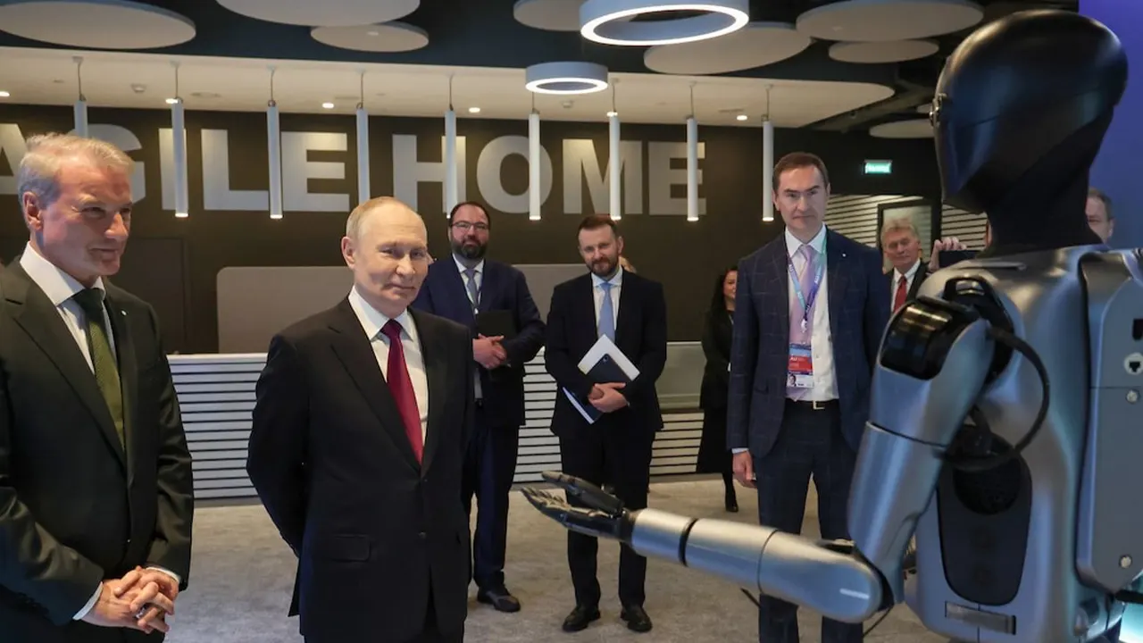 রোবটের নাচ দেখে চমকে গেলেন পুতিন