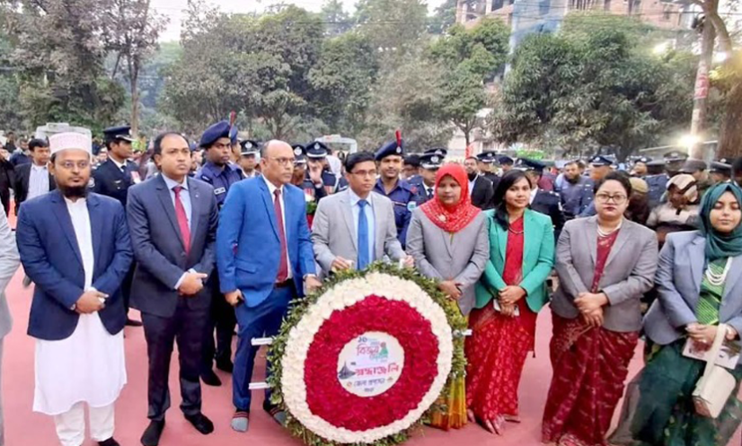 বগুড়ায় যথাযোগ্য মর্যাদায় মহান বিজয় দিবস উদযাপন