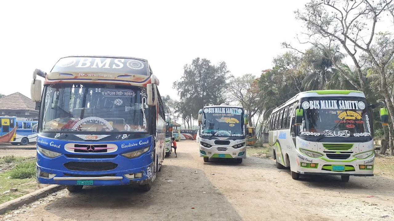 ভোলায় বাস শ্রমিকদের ডাকা বাস ধর্মঘট প্রত্যাহার