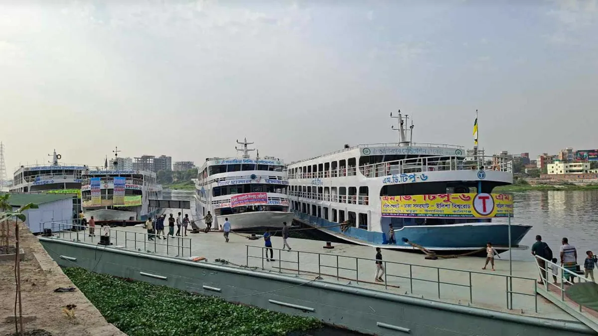 বসিলা ঘাট থেকে লঞ্চ চলাচল শুরু, দৈনিক চলবে ৬ লঞ্চ