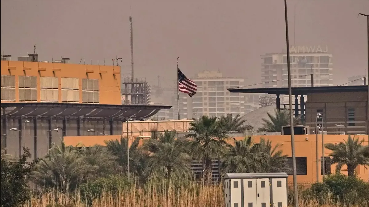 বাগদাদে মার্কিন দূতাবাসে সাম্প্রতিক সময়ে সবচেয়ে বড় হামলা